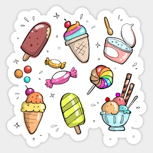 Candy Pattern 2 Sticker